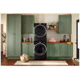 Whirlpool WGD6720RU Gas Dryer, 7.4 cu. ft. Dryer Capacity, 12 Dry Cycles, Steam Clean, Vented, Stackable, Wifi Enabled, Black colour