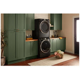 Whirlpool WGD6720RU Gas Dryer, 7.4 cu. ft. Dryer Capacity, 12 Dry Cycles, Steam Clean, Vented, Stackable, Wifi Enabled, Black colour