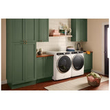Whirlpool WGD6720RW Gas Dryer, 7.4 cu. ft. Dryer Capacity, 12 Dry Cycles, Steam Clean, Vented, Stackable, Wifi Enabled, White colour
