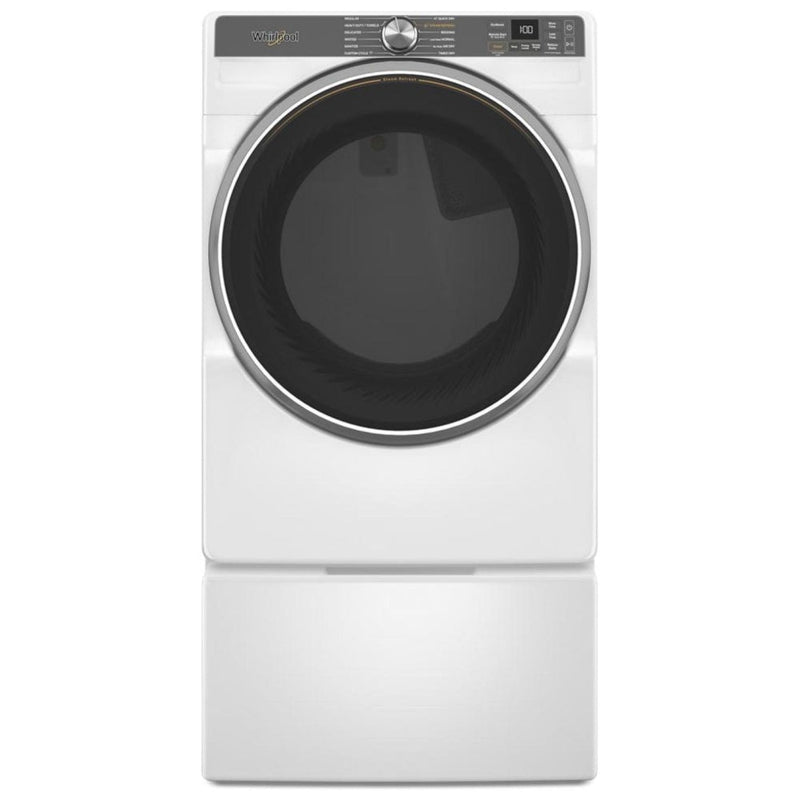 Whirlpool WGD6720RW Gas Dryer, 7.4 cu. ft. Dryer Capacity, 12 Dry Cycles, Steam Clean, Vented, Stackable, Wifi Enabled, White colour
