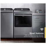 Whirlpool WGD8127LC Gas Dryer, 7.4 cu. ft. Dryer Capacity, 36 Dry Cycles, Steam Clean, Vented, Wifi Enabled, Chrome Shadow colour