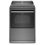 Whirlpool WGD8127LC Gas Dryer, 7.4 cu. ft. Dryer Capacity, 36 Dry Cycles, Steam Clean, Vented, Wifi Enabled, Chrome Shadow colour