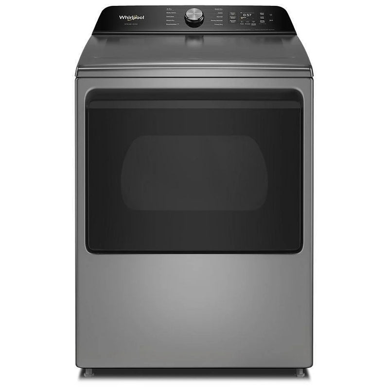 Whirlpool WGD8509TR Gas Dryer, 7.5 cu. ft. Dryer Capacity, 10 Dry Cycles, Steam Clean, 5 Temperature Settings, Vented, Wifi Enabled, Radiant Silver colour