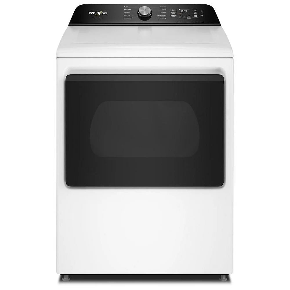 Whirlpool WGD8509TW Gas Dryer, 7.5 cu. ft. Dryer Capacity, 10 Dry Cycles, Steam Clean, 5 Temperature Settings, Vented, Wifi Enabled, White colour