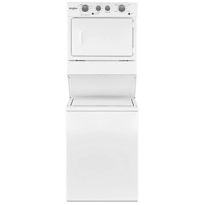 Whirlpool WGT4027HW 27 1/4 inch Width Washer & Dryer Set Laundry Center