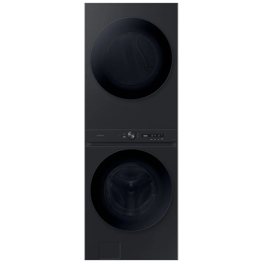 Samsung WH46DBH550EVAC Laundry Center All-in-One Washer Dryer Combo Front Load Washer & Dryer Set Electric Dryer Laundry Center, SmartDial AI Panel, Auto Dispenser, VRT+, Steam Wash Steam Dry, Laundry Hub, Black Stainless Steel colour