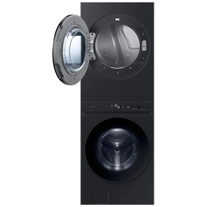 Samsung WH46DBH550EVAC Laundry Center All-in-One Washer Dryer Combo Front Load Washer & Dryer Set Electric Dryer Laundry Center, SmartDial AI Panel, Auto Dispenser, VRT+, Steam Wash Steam Dry, Laundry Hub, Black Stainless Steel colour