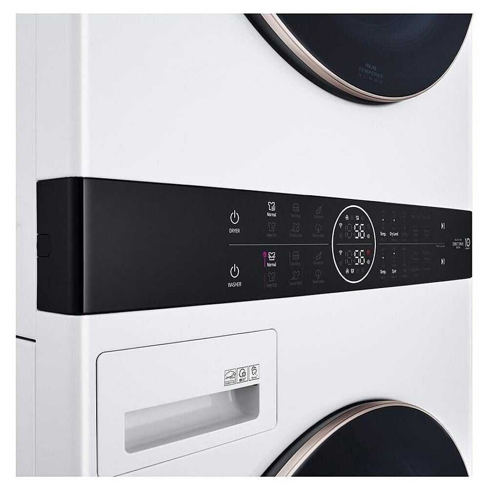 LG WKE100HWA 5.2 cu. ft. Washer & 7.4 cu. ft. Dryer Set, WashTower, AI DD, White colour