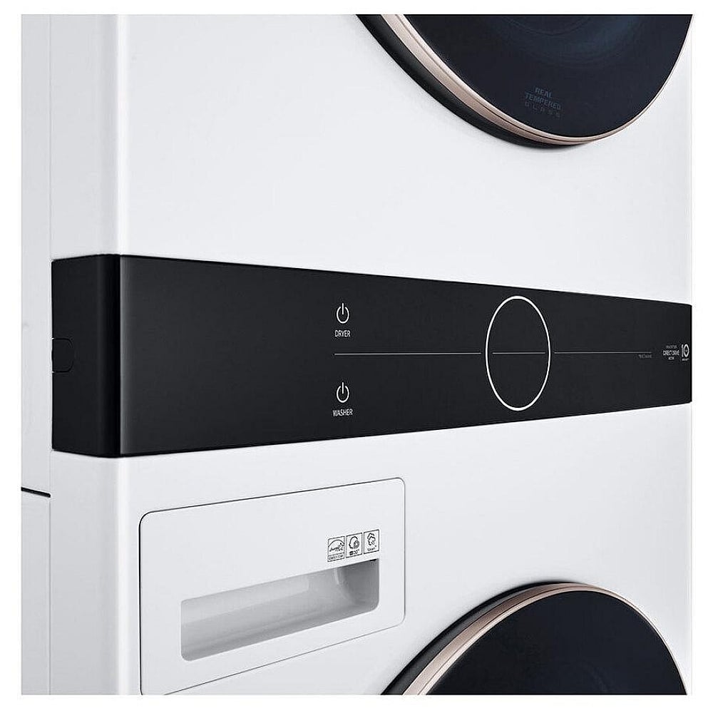 LG WKE100HWA 5.2 cu. ft. Washer & 7.4 cu. ft. Dryer Set, WashTower, AI DD, White colour