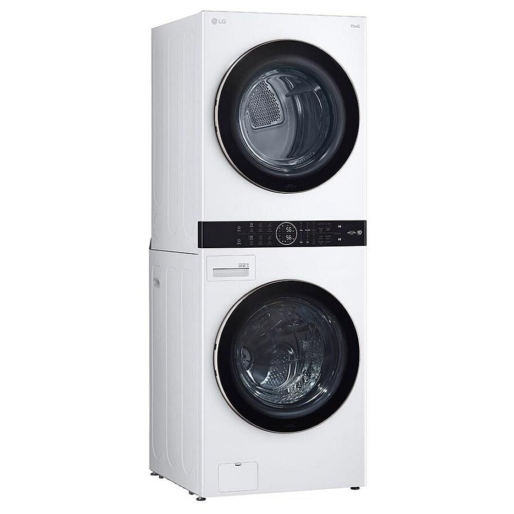 LG WKE100HWA 5.2 cu. ft. Washer & 7.4 cu. ft. Dryer Set, WashTower, AI DD, White colour
