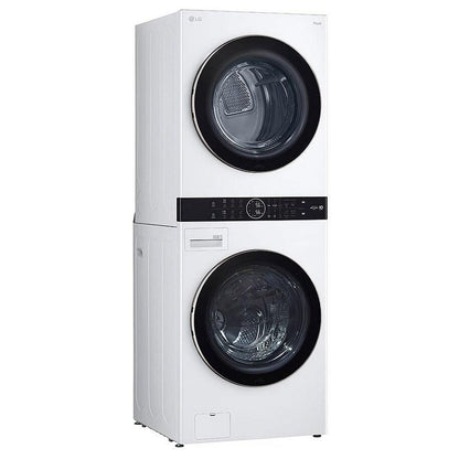 LG WKE100HWA 5.2 cu. ft. Washer & 7.4 cu. ft. Dryer Set, WashTower, AI DD, White colour