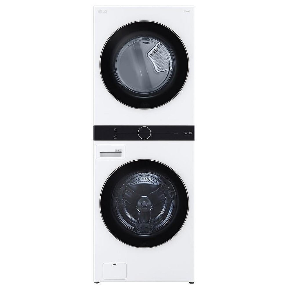 LG WKE100HWA 5.2 cu. ft. Washer & 7.4 cu. ft. Dryer Set, WashTower, AI DD, White colour