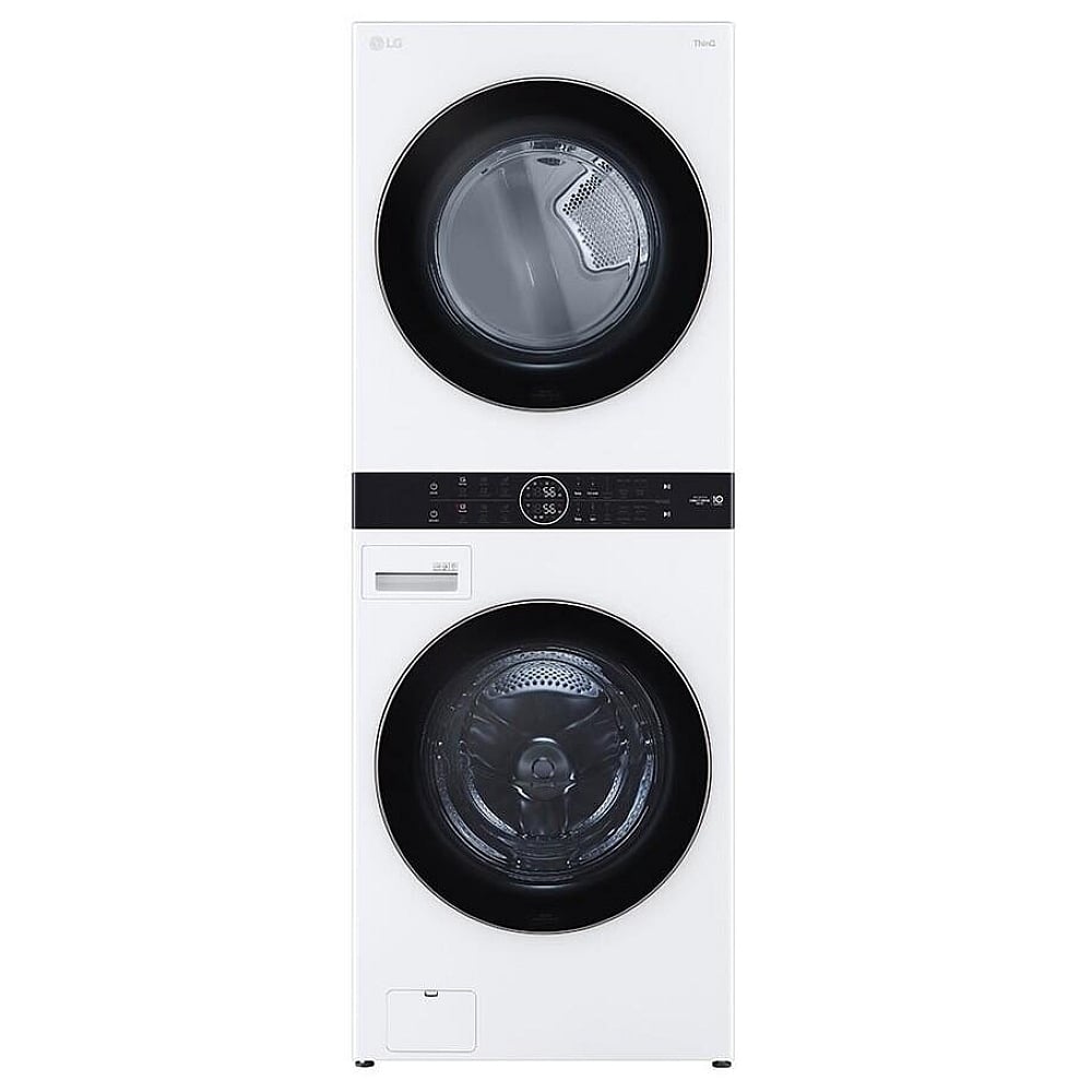 LG WKE100HWA 5.2 cu. ft. Washer & 7.4 cu. ft. Dryer Set, WashTower, AI DD, White colour