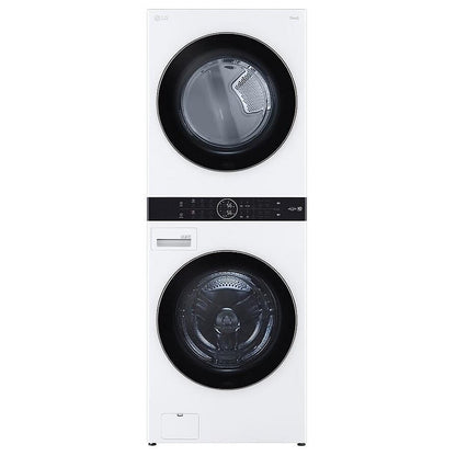 LG WKE100HWA 5.2 cu. ft. Washer & 7.4 cu. ft. Dryer Set, WashTower, AI DD, White colour