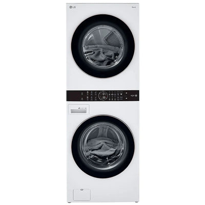 Single Unit Front Load LG WashTower™ with Centre Control™ 5.2 cu. ft. Washer and 7.4 cu. ft. Electric Dryer WKE100HWA