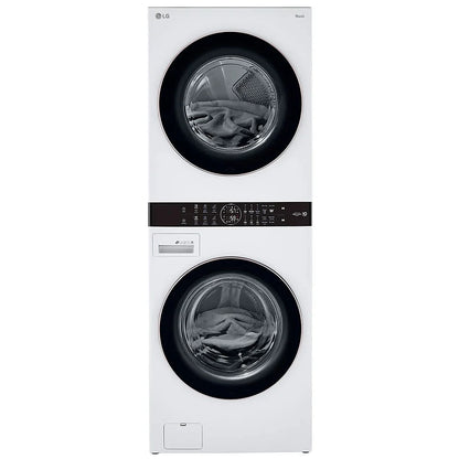 Single Unit Front Load LG WashTower™ with Centre Control™ 5.2 cu. ft. Washer and 7.4 cu. ft. Electric Dryer WKE100HWA