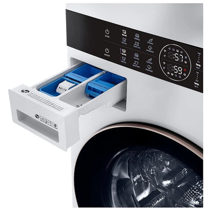 Single Unit Front Load LG WashTower™ with Centre Control™ 5.2 cu. ft. Washer and 7.4 cu. ft. Electric Dryer WKE100HWA
