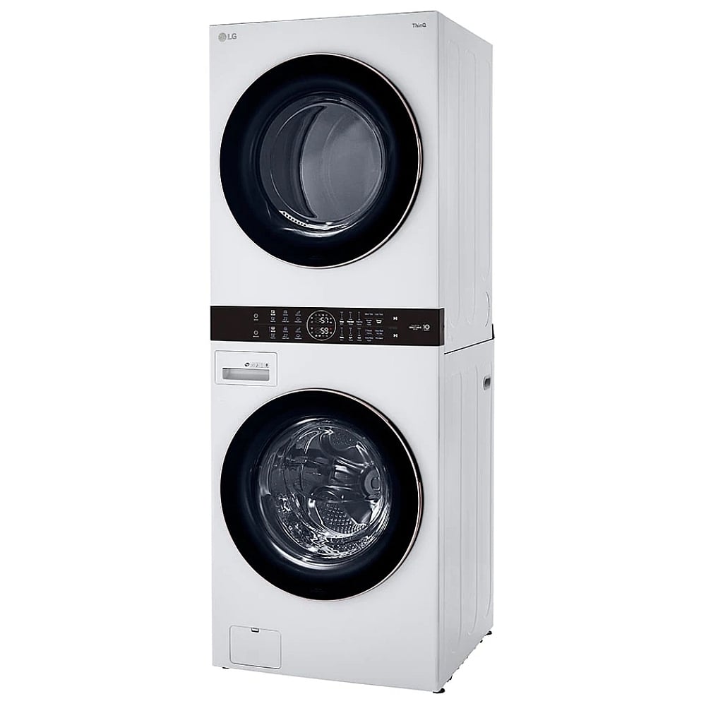 LG WKE100HWA 5.2 cu. ft. Washer & 7.4 cu. ft. Dryer Set, WashTower, AI DD, White colour