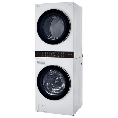 LG WKE100HWA 5.2 cu. ft. Washer & 7.4 cu. ft. Dryer Set, WashTower, AI DD, White colour