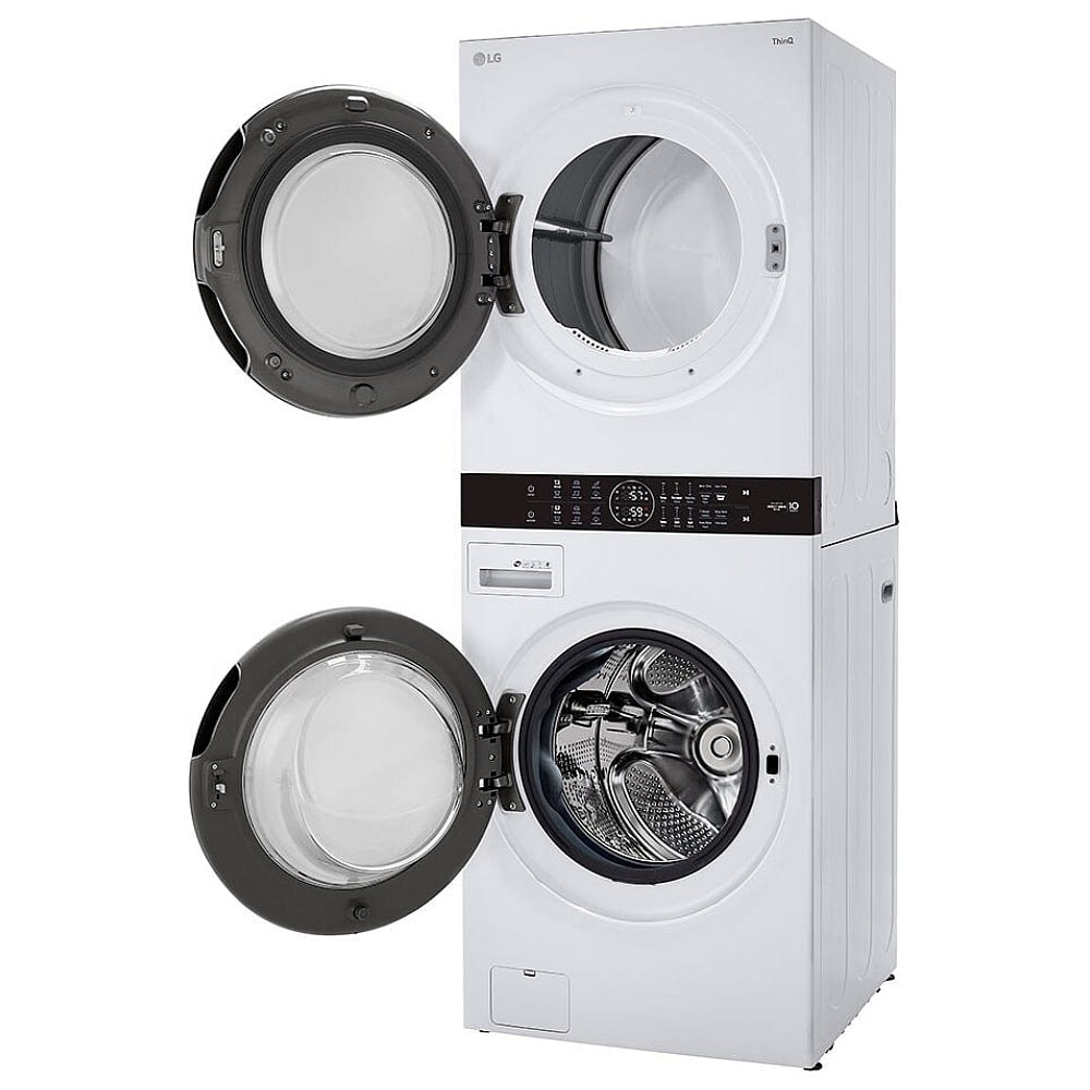 LG WKE100HWA 5.2 cu. ft. Washer & 7.4 cu. ft. Dryer Set, WashTower, AI DD, White colour