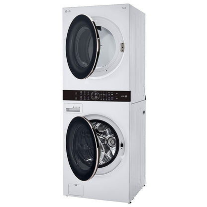 LG WKE100HWA 5.2 cu. ft. Washer & 7.4 cu. ft. Dryer Set, WashTower, AI DD, White colour