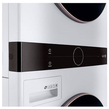 LG WKE100HWA 5.2 cu. ft. Washer & 7.4 cu. ft. Dryer Set, WashTower, AI DD, White colour