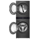 LG WKEX200HBA Laundry Center, AI DD,WashTower, TurboWash 360, Black Stainless Steel colour
Washer: 5.2 cu. ft. Capacity, 27 inch Width, 6 Wash Cycles, 5 Temperature Settings, Steam Clean, 1,300 RPM Spin Speed, Water Heater
Dryer: 7.4 cu. ft. Capacity