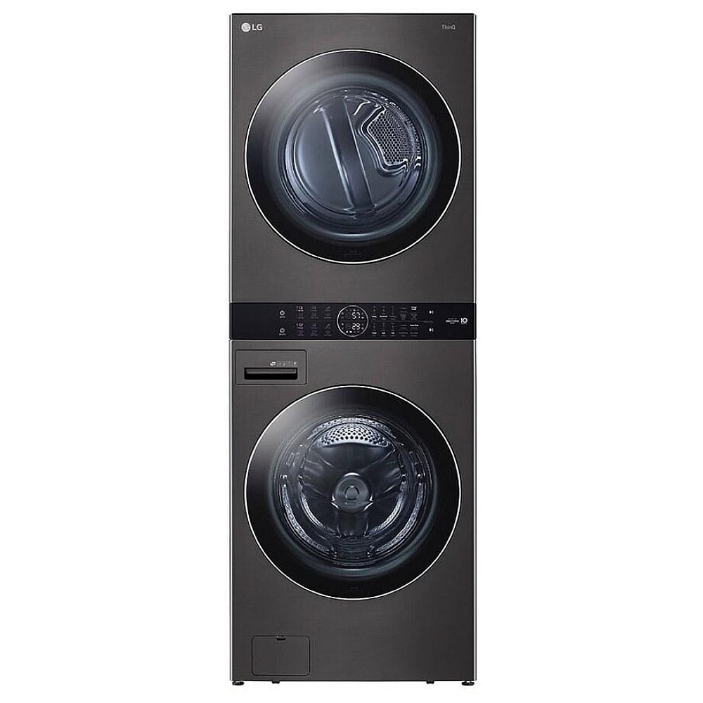 LG WKEX200HBA Single Unit Front Load Washer & Dryer Set - 5.2 cu. ft. Washer & 7.4 cu. ft. Electric Dryer