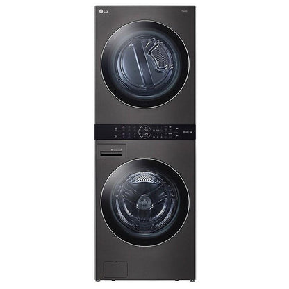 LG WKEX200HBA Single Unit Front Load Washer & Dryer Set - 5.2 cu. ft. Washer & 7.4 cu. ft. Electric Dryer