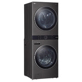 LG WKEX200HBA Laundry Center, AI DD,WashTower, TurboWash 360, Black Stainless Steel colour
Washer: 5.2 cu. ft. Capacity, 27 inch Width, 6 Wash Cycles, 5 Temperature Settings, Steam Clean, 1,300 RPM Spin Speed, Water Heater
Dryer: 7.4 cu. ft. Capacity