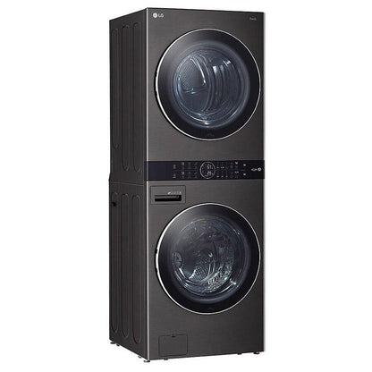 LG WKEX200HBA Single Unit Front Load Washer & Dryer Set - 5.2 cu. ft. Washer & 7.4 cu. ft. Electric Dryer