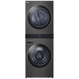 LG WKEX200HBA Laundry Center, AI DD,WashTower, TurboWash 360, Black Stainless Steel colour
Washer: 5.2 cu. ft. Capacity, 27 inch Width, 6 Wash Cycles, 5 Temperature Settings, Steam Clean, 1,300 RPM Spin Speed, Water Heater
Dryer: 7.4 cu. ft. Capacity