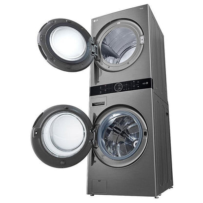 LG Single Unit Front Load WashTower™ with Centre Control™ 5.2 cu. ft. Washer and 7.4 cu. ft. Electric Dryer WKEX200HVA