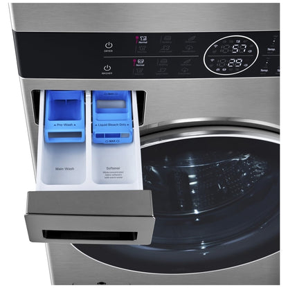 LG Single Unit Front Load WashTower™ with Centre Control™ 5.2 cu. ft. Washer and 7.4 cu. ft. Electric Dryer WKEX200HVA