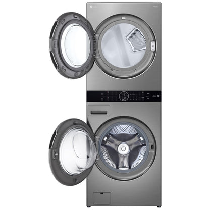 LG Single Unit Front Load WashTower™ with Centre Control™ 5.2 cu. ft. Washer and 7.4 cu. ft. Electric Dryer WKEX200HVA