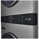 LG WKEX200HVA Laundry Center, Washtower, Graphite Steel colour
Washer: 5.2 cu. ft. Capacity, 27 inch Width, 8 Wash Cycles, Steam Clean, 1,300 RPM Spin Speed, Water Heater, Wifi Enabled
Dryer: 7.4 cu. ft. Capacity