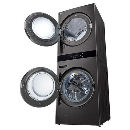 Single Unit Front Load LG WashTower™ Center Control™ 5.8 cu.ft. Washer & 7.4 cu.ft. Electric Dryer WKEX300HBA