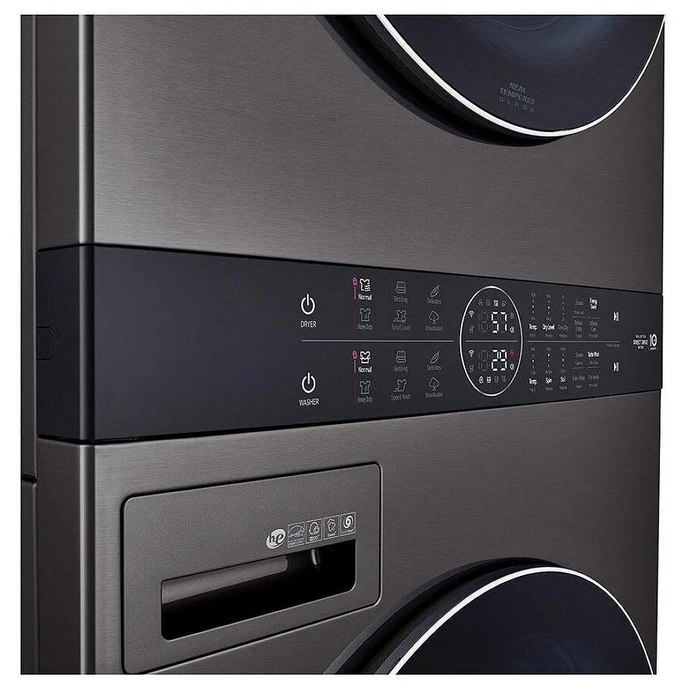 Single Unit Front Load LG WashTower™ with Centre Control™ 5.2 cu. ft. Washer and 7.4 cu. ft. Gas Dryer WKGX201HBA