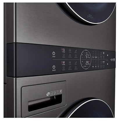 Single Unit Front Load LG WashTower™ with Centre Control™ 5.2 cu. ft. Washer and 7.4 cu. ft. Gas Dryer WKGX201HBA