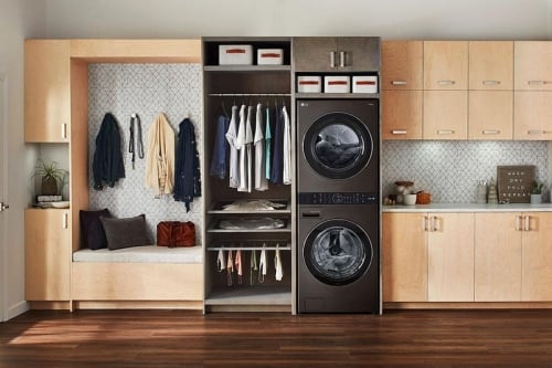 LG WKGX201HBA 5.2 cu. ft. Washer and 7.4 cu. ft. Gas Dryer Set with Centre Control