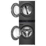 LG WKGX201HBA Laundry Center, AI DD, Gas Dryer,TurboWash 360, Wash Tower, Black Stainless Steel colour
Washer: 5.2 cu. ft. Capacity, 27 inch Width, 6 Wash Cycles, Steam Clean, 1,300 RPM Spin Speed, Water Heater
Dryer: 7.4 cu. ft. Capacity