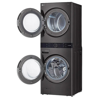 Single Unit Front Load LG WashTower™ with Centre Control™ 5.2 cu. ft. Washer and 7.4 cu. ft. Gas Dryer WKGX201HBA
