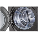 LG WKGX201HBA Laundry Center, AI DD, Gas Dryer,TurboWash 360, Wash Tower, Black Stainless Steel colour
Washer: 5.2 cu. ft. Capacity, 27 inch Width, 6 Wash Cycles, Steam Clean, 1,300 RPM Spin Speed, Water Heater
Dryer: 7.4 cu. ft. Capacity