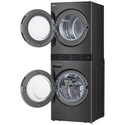 Single Unit Front Load LG WashTower™ with Centre Control™ 5.2 cu. ft. Washer and 7.4 cu. ft. Gas Dryer WKGX201HBA