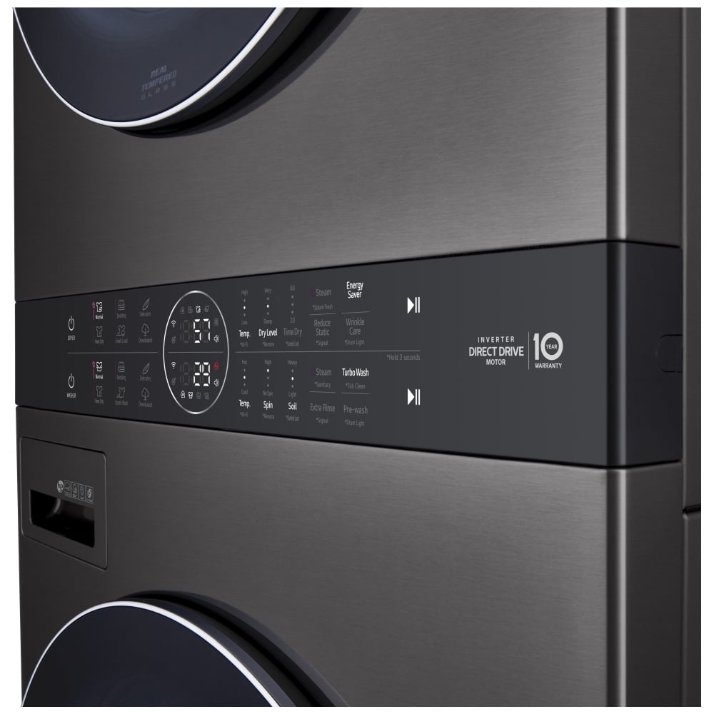 LG WKGX201HBA 5.2 cu. ft. Washer and 7.4 cu. ft. Gas Dryer Set with Centre Control