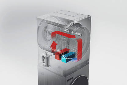 LG WashTower™ with Heat Pump Dryer, 3.1 cu.ft. Washer, 4.2 cu.ft. Dryer WKHC152HWA