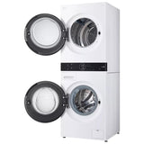 LG WKHC152HWA Laundry Center, AI DD, TurboWash 360, Washtower, White colour
Washer: 3.1 cu. ft. Capacity, 24 inch Width, 6 Wash Cycles, 5 Temperature Settings, Steam Clean, 1,300 RPM Spin Speed, Wifi Enabled
Dryer: 4.2 cu. ft. Capacity