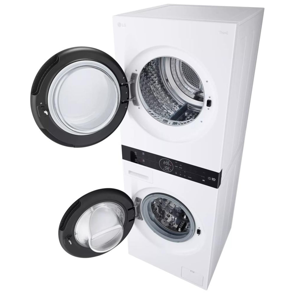 LG WashTower™ with Heat Pump Dryer, 3.1 cu.ft. Washer, 4.2 cu.ft. Dryer WKHC152HWA