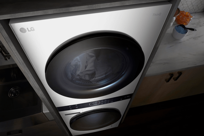 LG WashTower™ with Heat Pump Dryer, 3.1 cu.ft. Washer, 4.2 cu.ft. Dryer WKHC152HWA