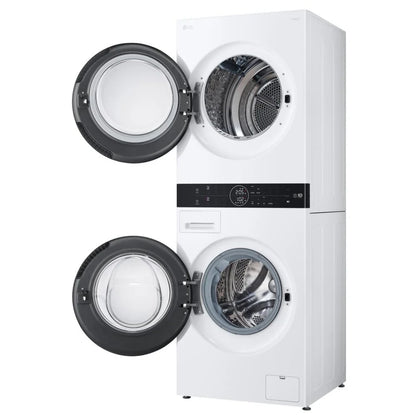 WashTower™ 带热泵烘干机，3.1 立方英尺洗衣机，4.2 立方英尺烘干机 WKHC152HWA
